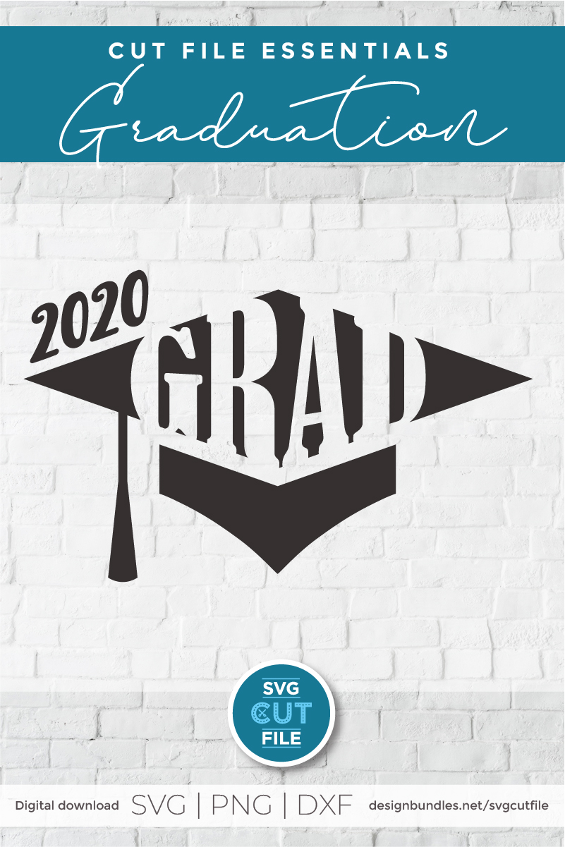 Download 2020 Grad image with cap - a Class of 2020 grad svg file