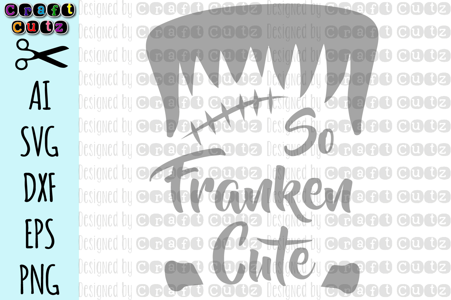 Download So Franken Cute SVG, Frankenstein Cut File, Halloween SVG ...