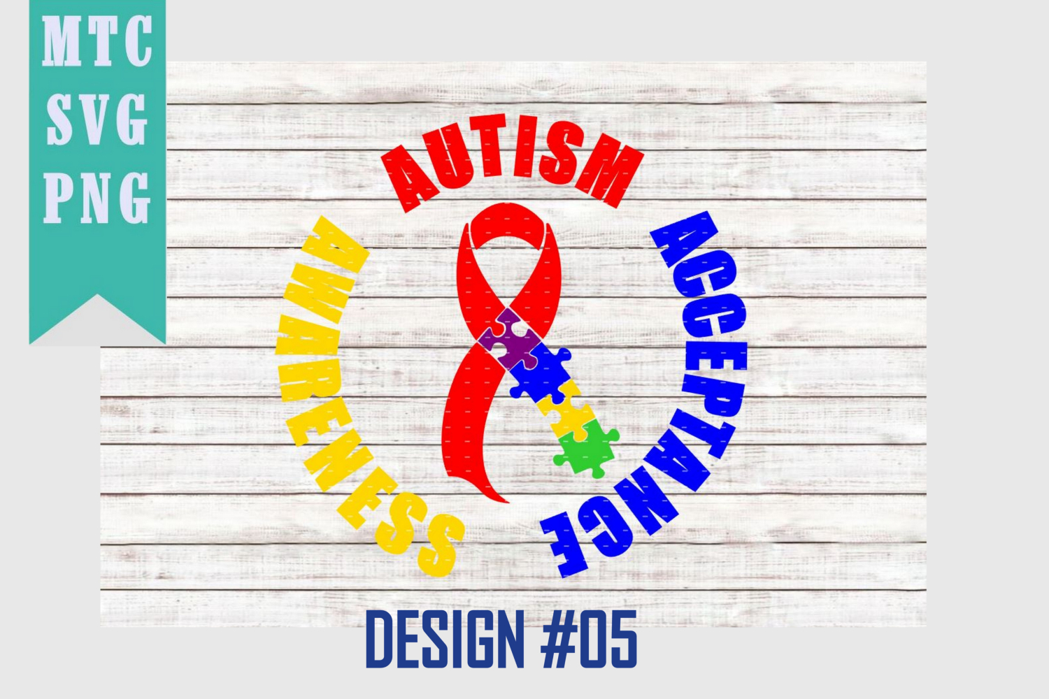 Download Autism Ribbon Puzzle Awareness Design 05 Svg Cut File
