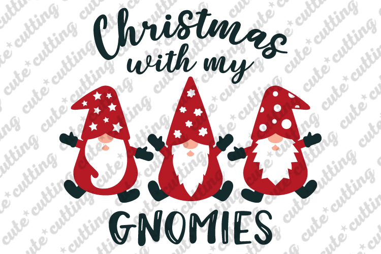 Christmas gnome svg, Christmas with my gnomies svg, png, dxf