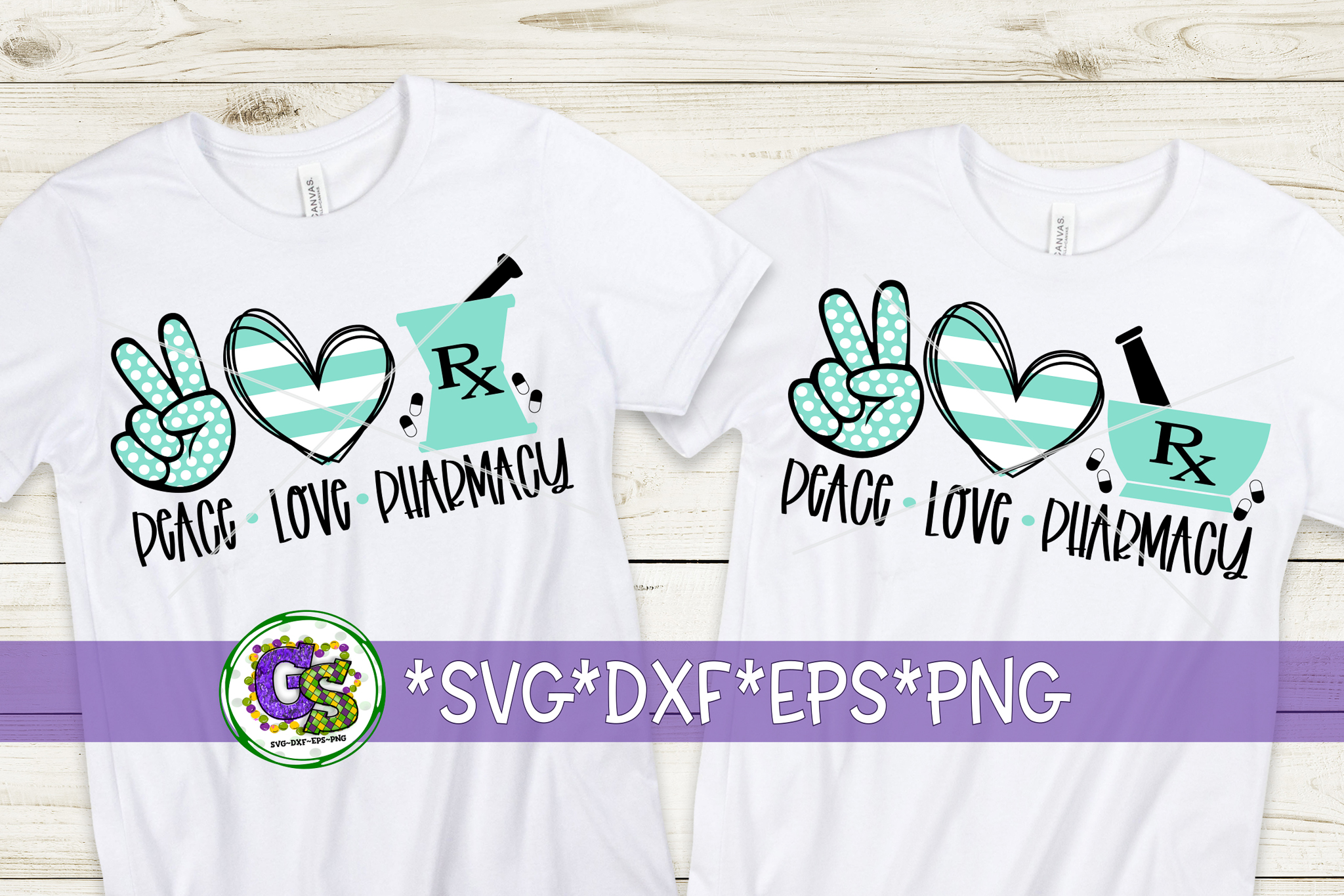 Pharmacy SVG | Peace Love Pharmacy SVG DXF EPS PNG (539097) | SVGs