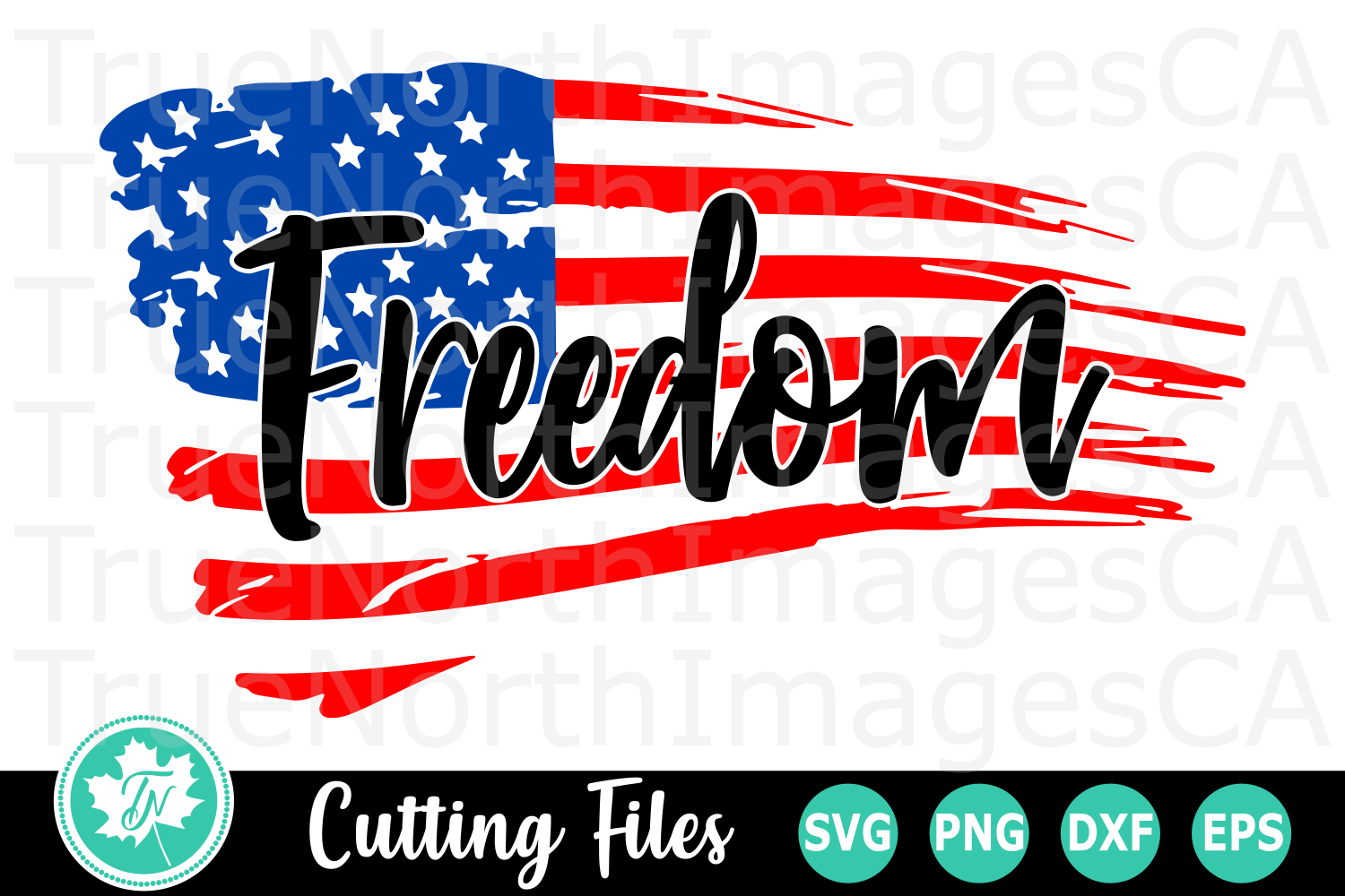 Freedom Flag American SVG Cut Files