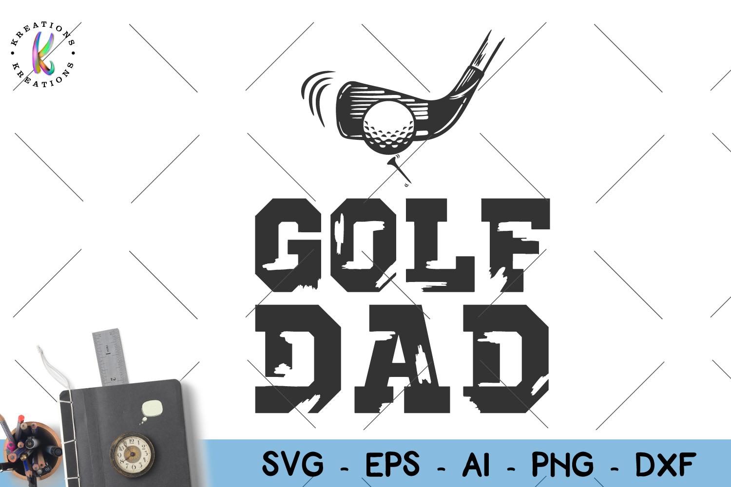 Download Dad-Golf Dad Distress svg