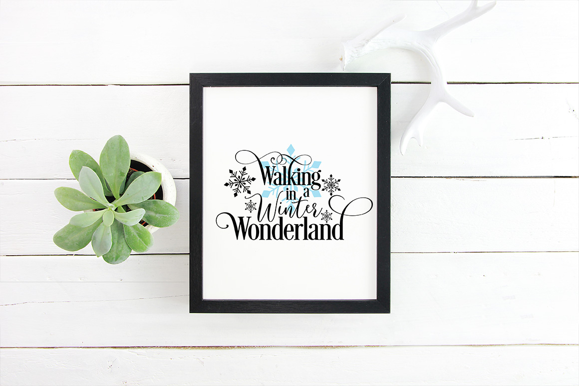 Download Walking in a Winter Wonderland SVG Cutting File - Christmas Quotes