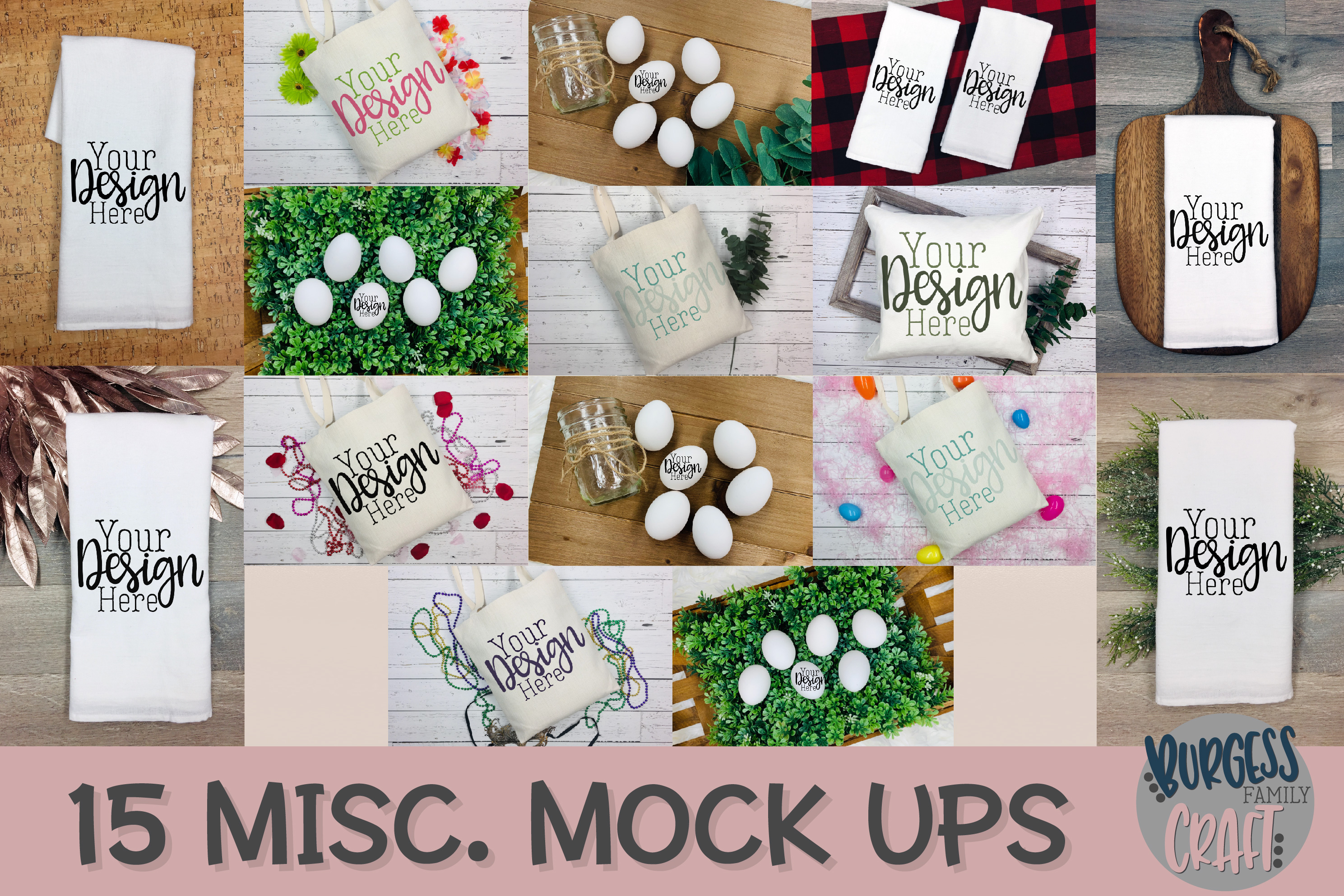 Download HUGE Craft mock up Bundle | Exclusive to Design Bundles