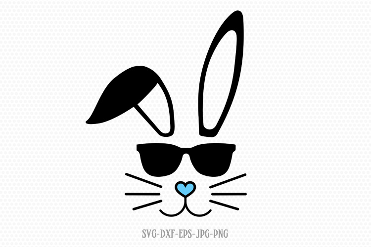 Bunny Rabbit With Glasses Svg - 146+ SVG Images File
