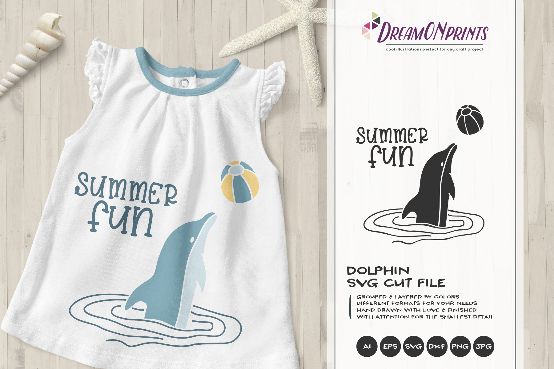 Download Summer Fun Dolphin Svg Children Svg File