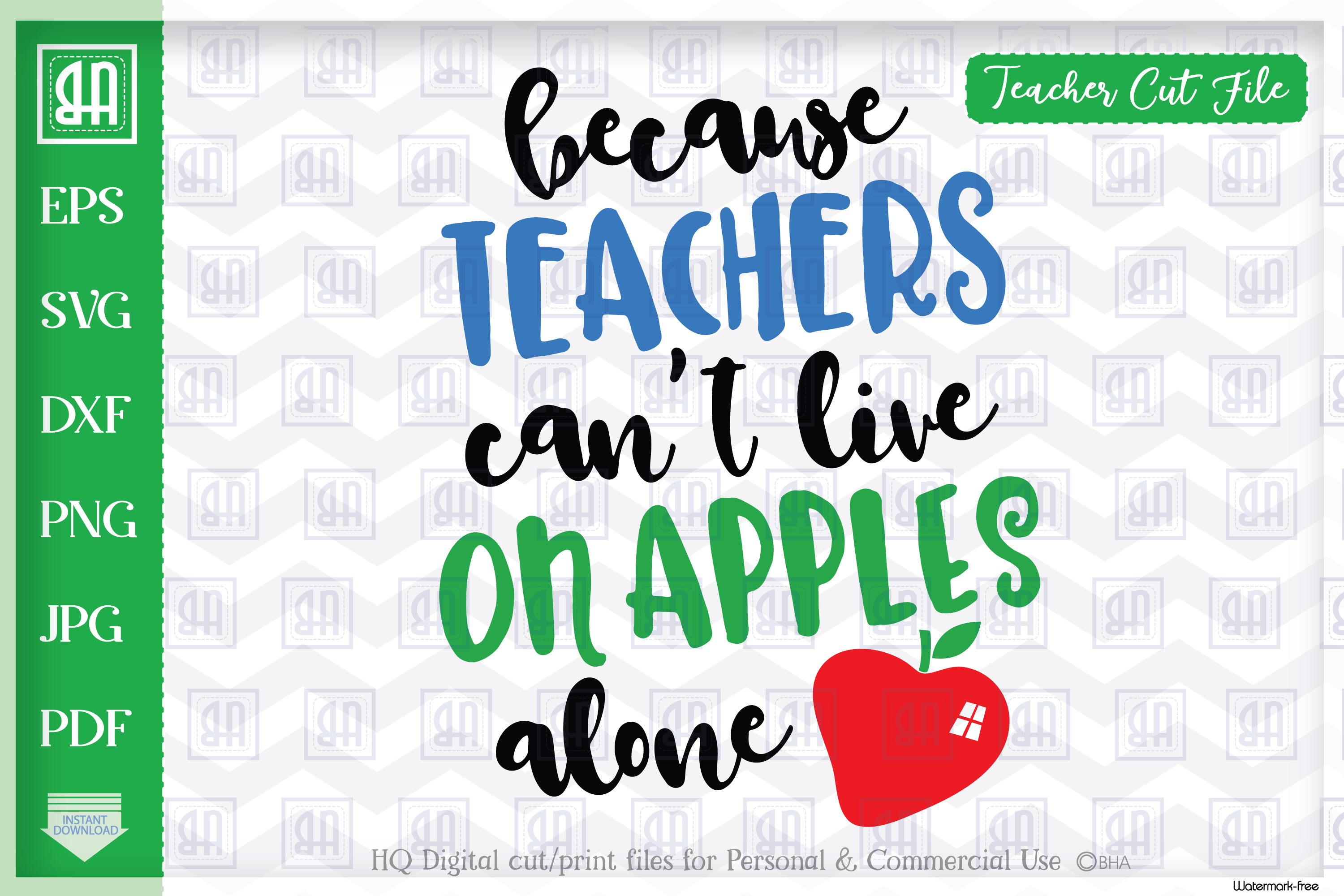 Because teachers cant live on apples alone, Teachers quote (96880 ...