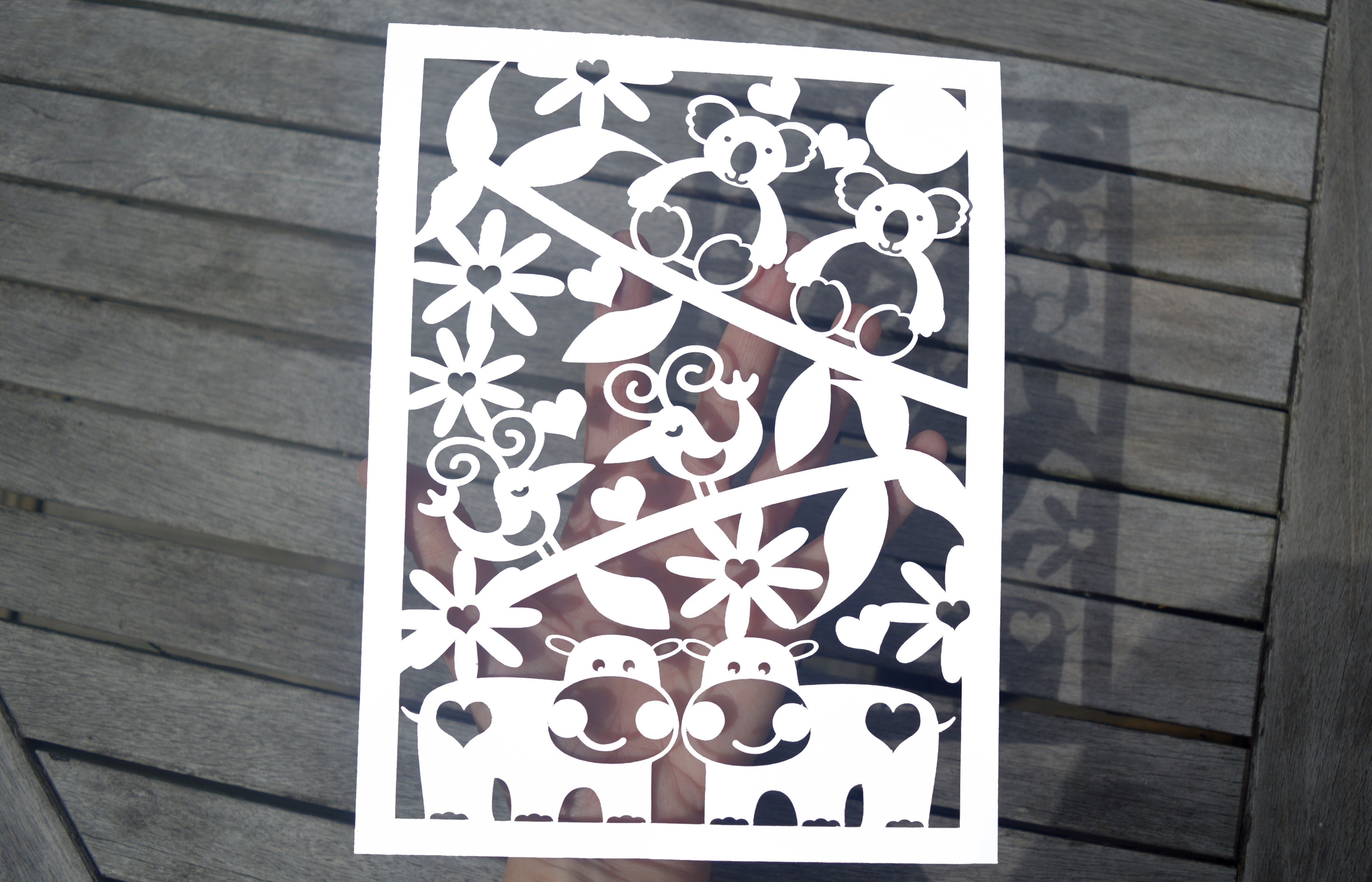 Download Jungle Paper Cut SVG / DXF / EPS Files