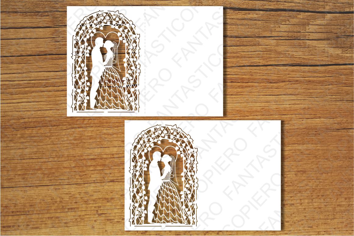 Wedding card 2 SVG files for Silhouette Cameo and Cricut ...