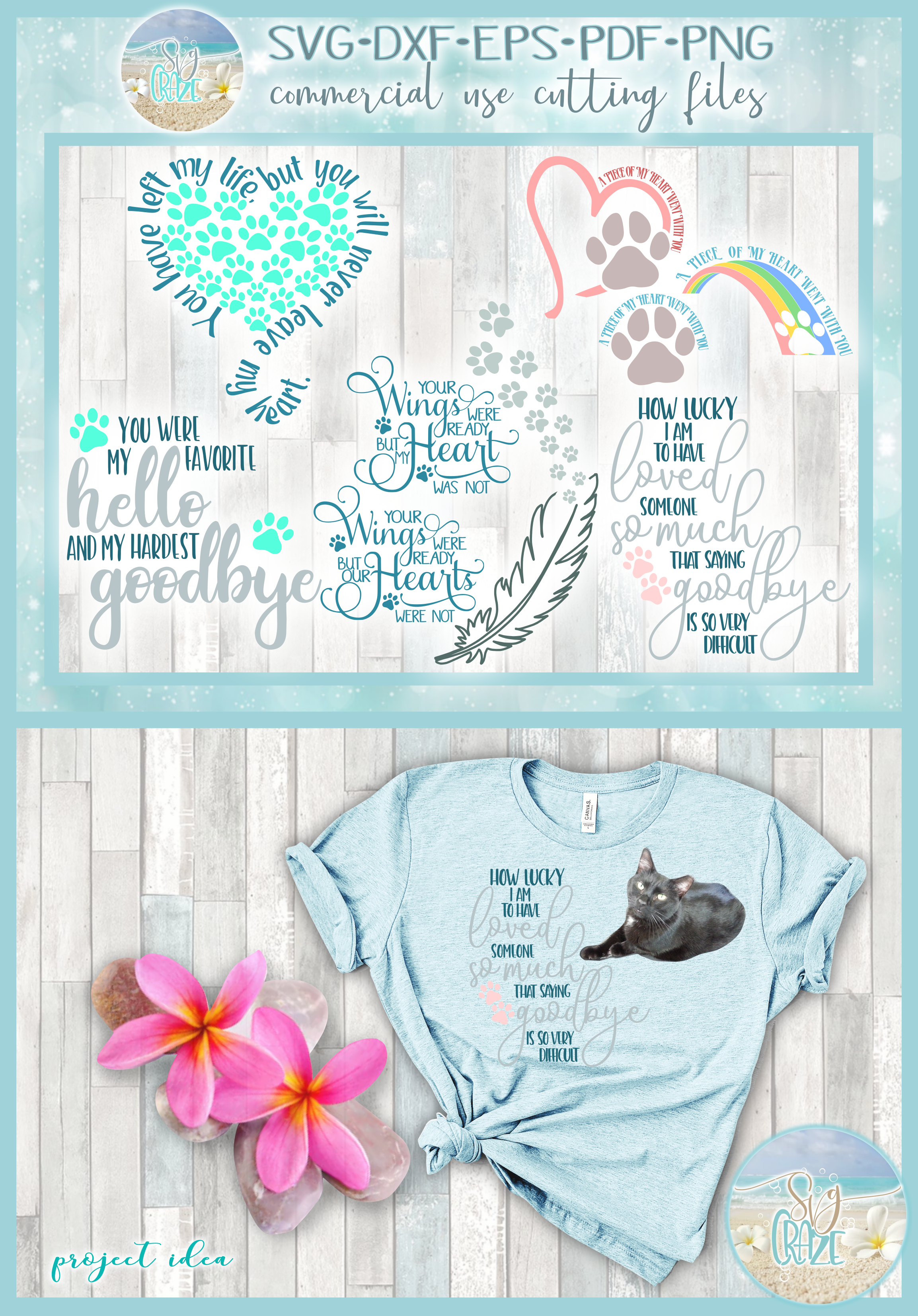 Download Pet Memorial Quote Bundle Svg Dxf Eps Png Pdf Files