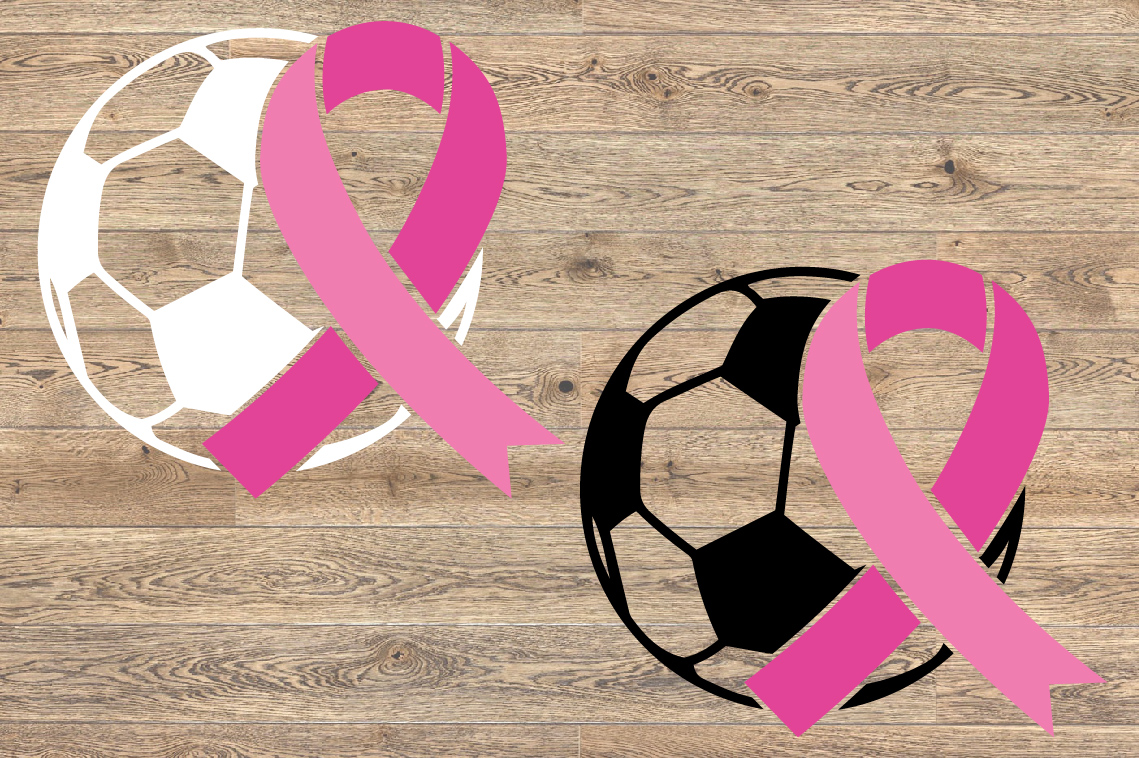 Soccer Tackle Breast Cancer Svg Awareness ribbon 1457s