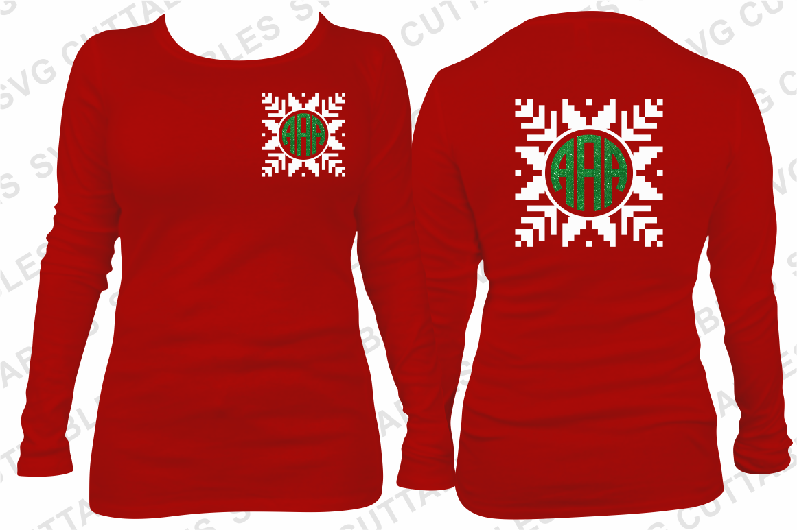 Download Christmas SVG | Christmas Sweater Monogram Frames (35464 ...
