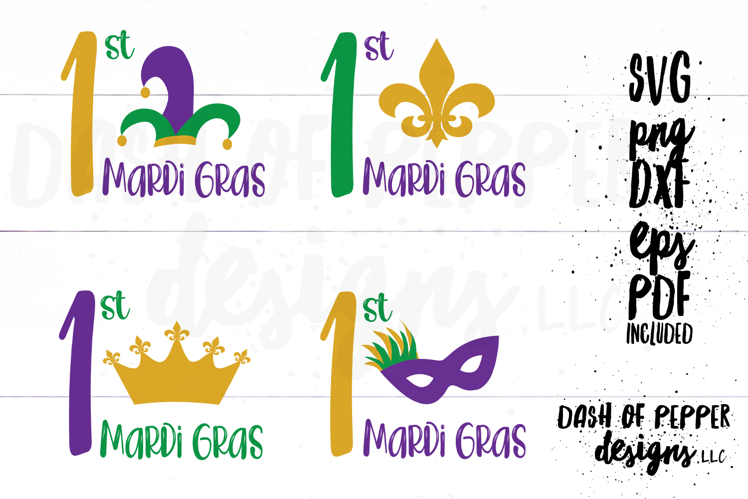 Download First Mardi Gras Bundle SVG - A Mardi Gras SVG