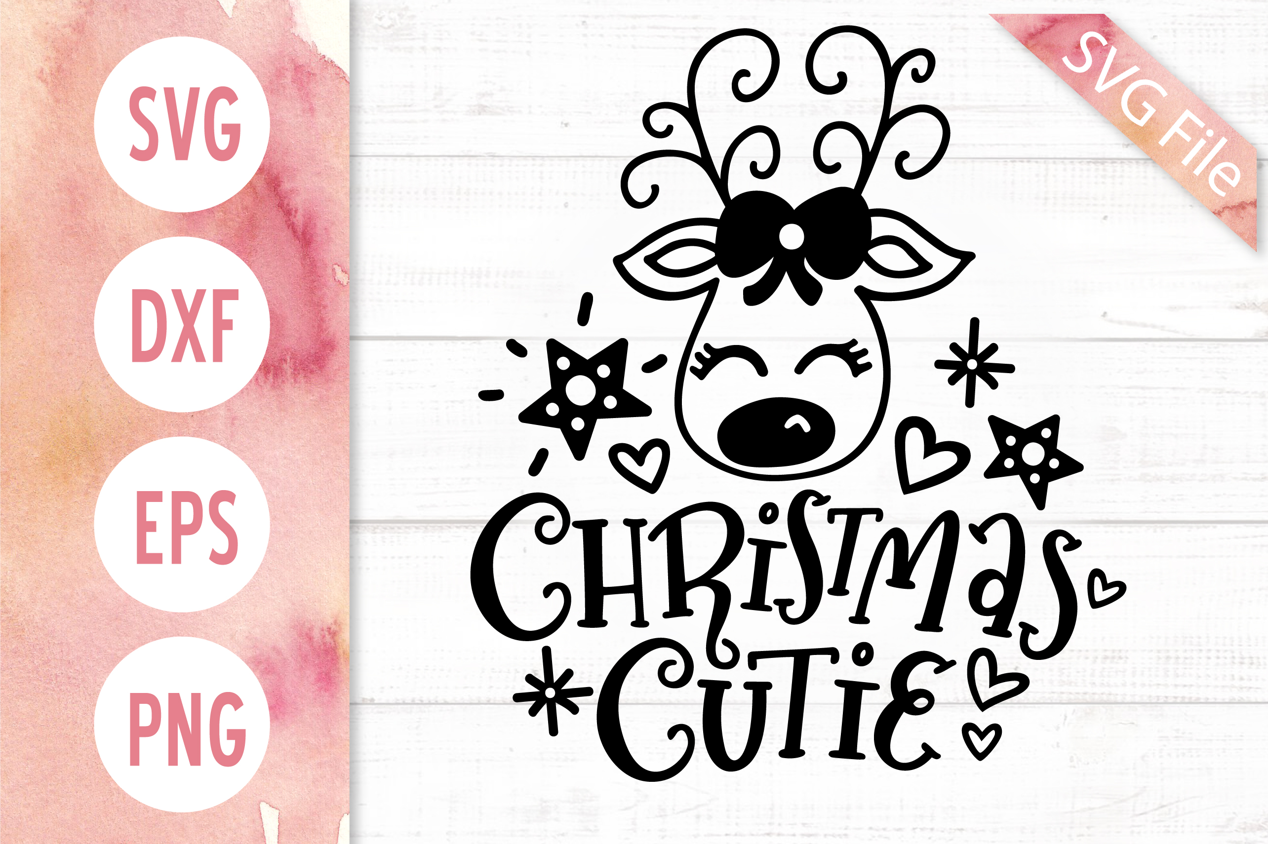 Christmas Cutie SVG DXF PNG EPS Baby Girl Christmas SVG