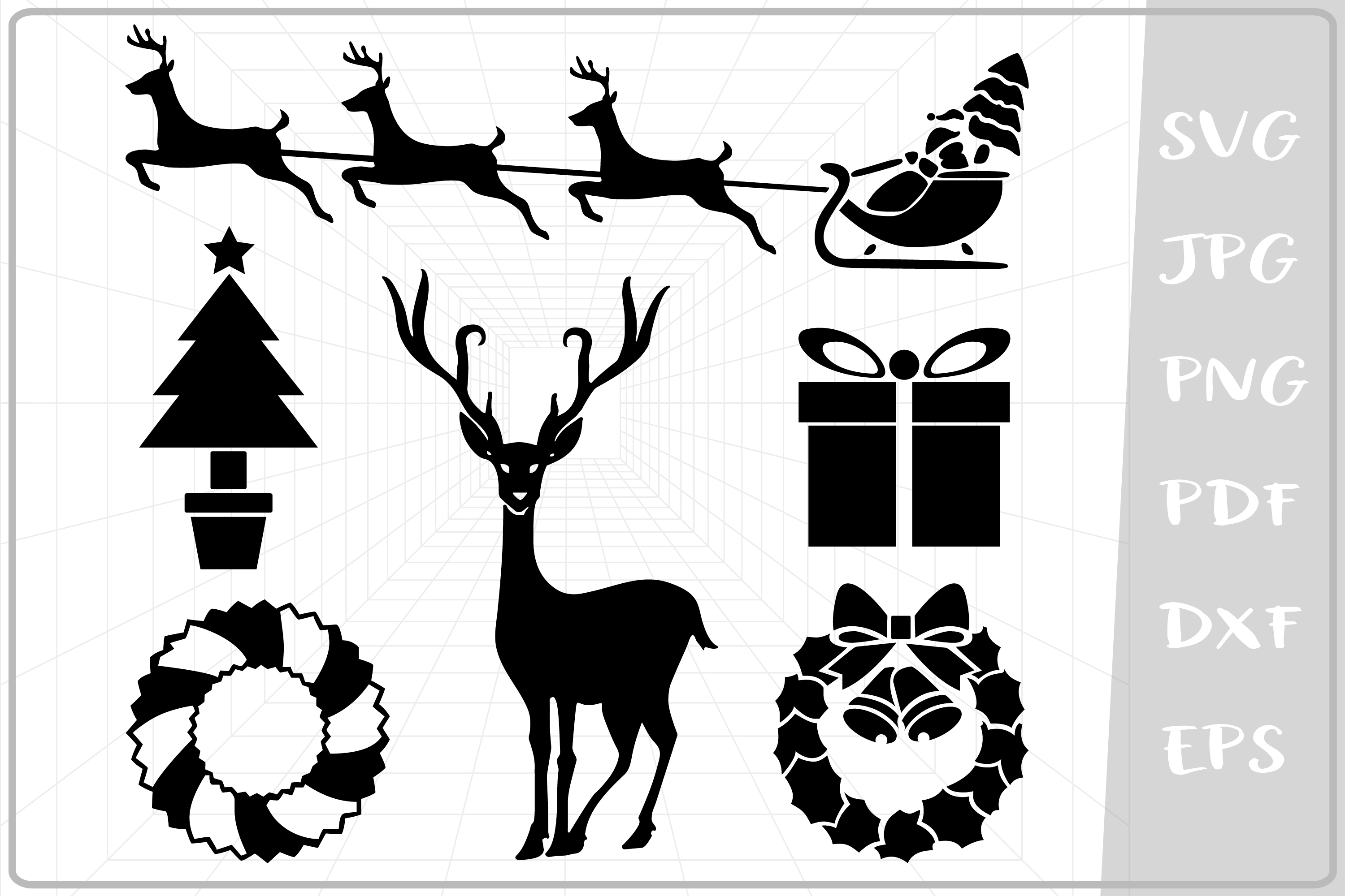 Download Christmas Elements svg, Christmas Ornaments svg, Bundle svg