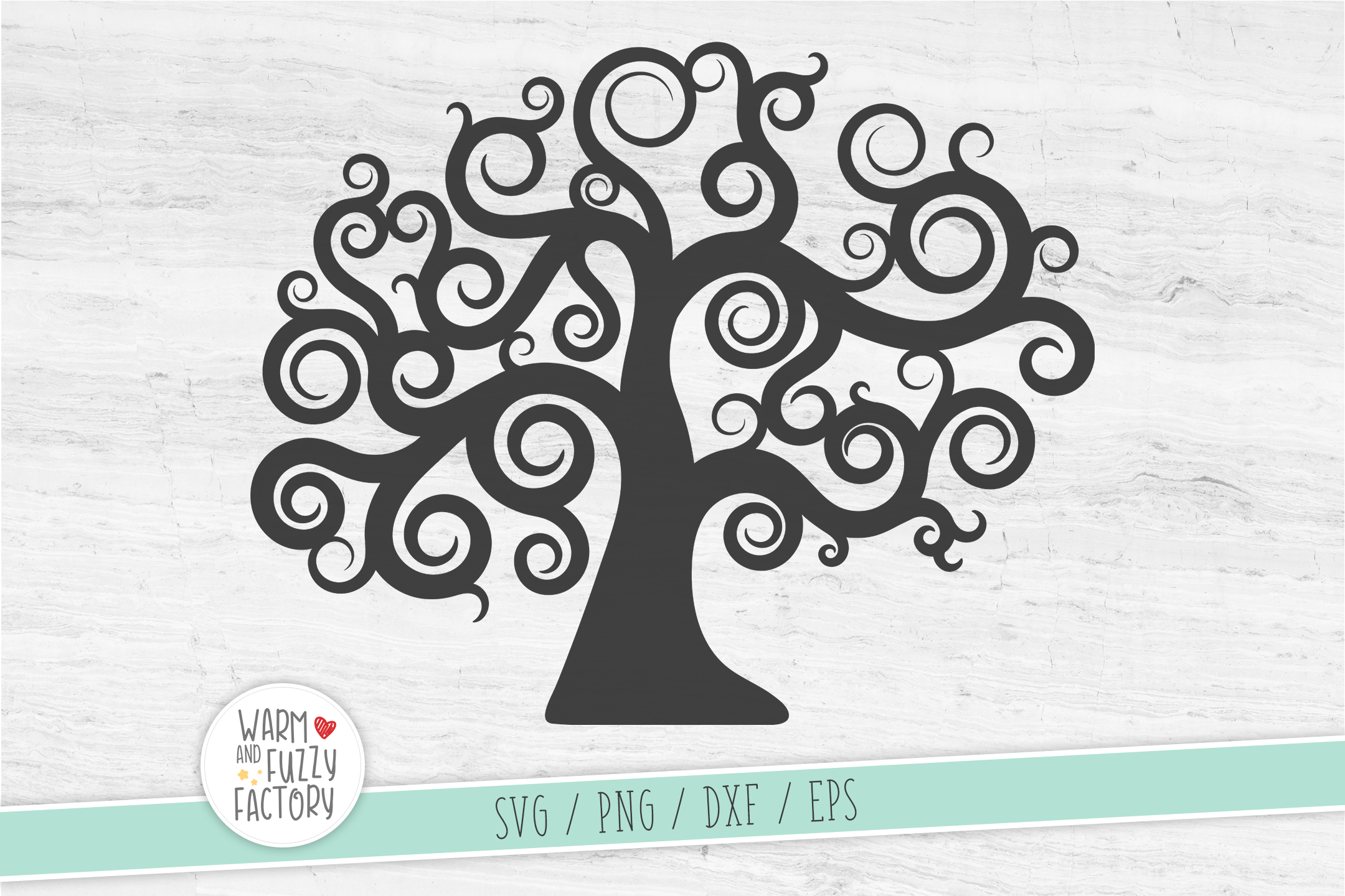 Download Tree svg, Swirly tree svg, Whimsical tree svg