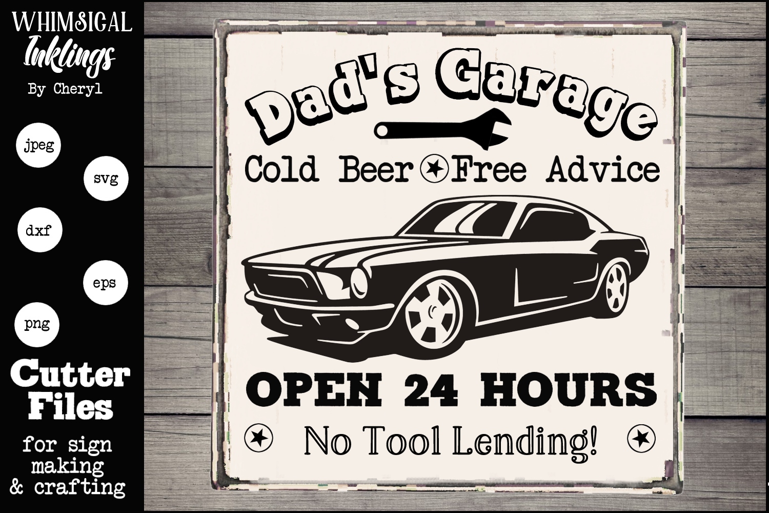 Download Dads Garage-Mustang (258471) | SVGs | Design Bundles