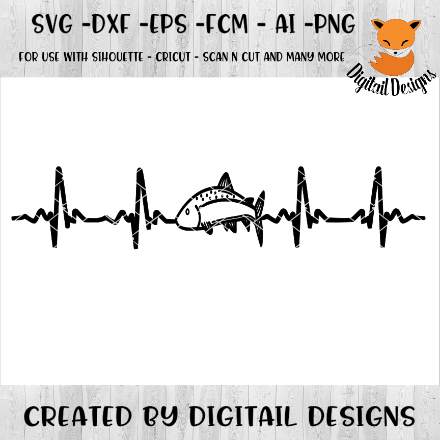 Fishing SVG - png - eps - dxf - ai - fcm - Fish SVG - Silhouette