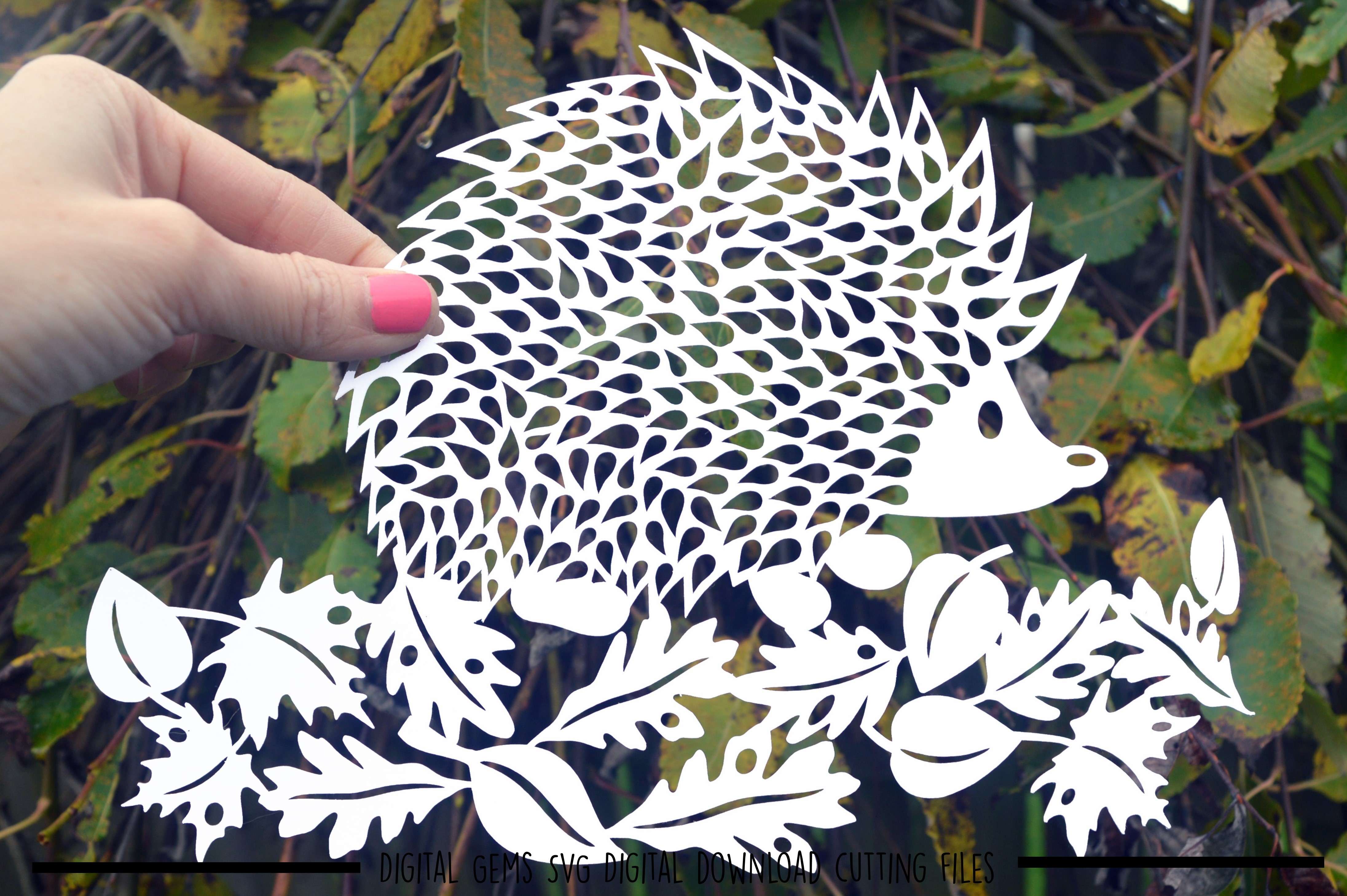 Download Hedgehog paper cut SVG / DXF / EPS / PNG files