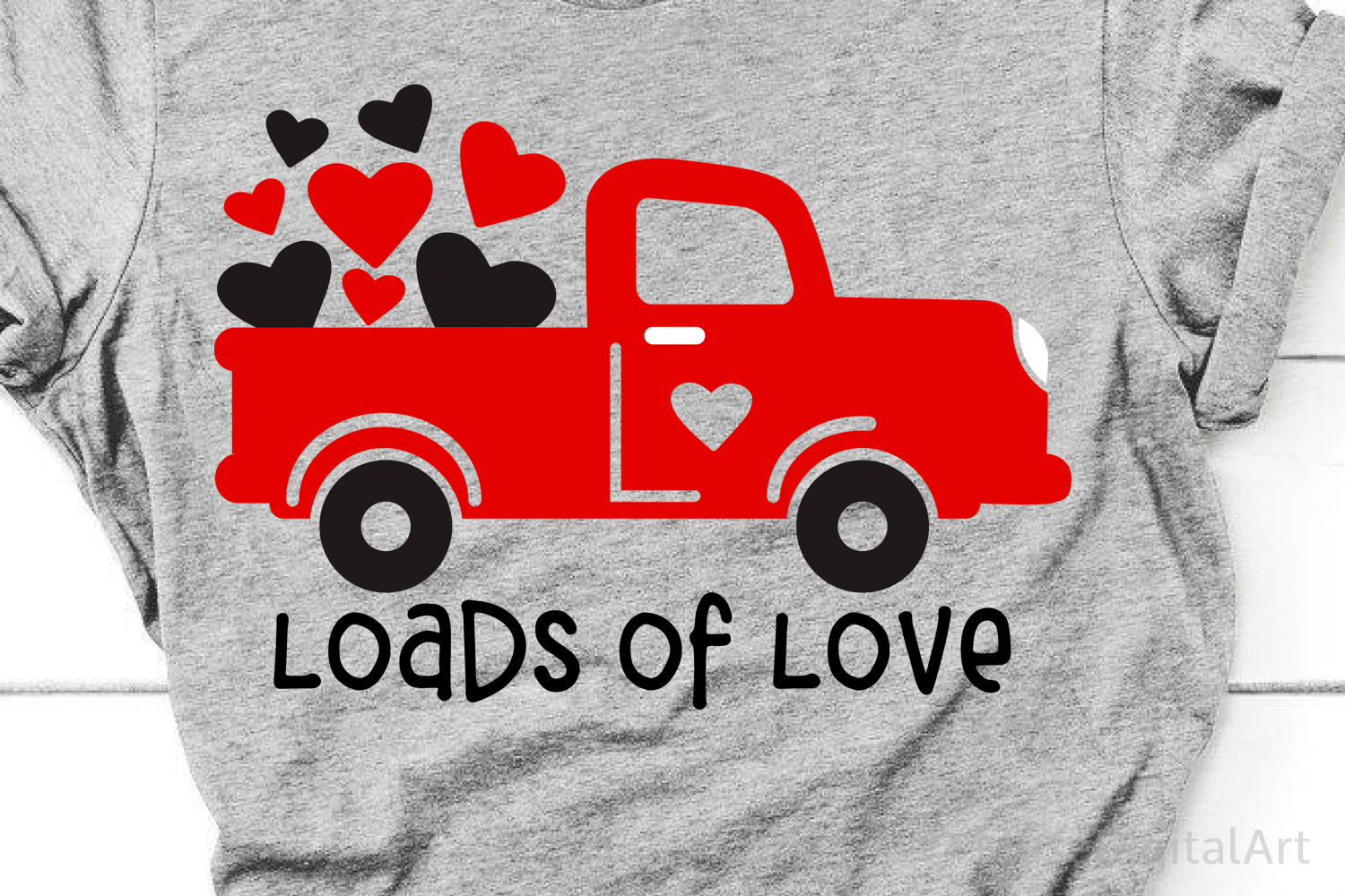 Download Loads of Love Svg, Valentines Red Truck Svg, Kids Valentines (439518) | SVGs | Design Bundles