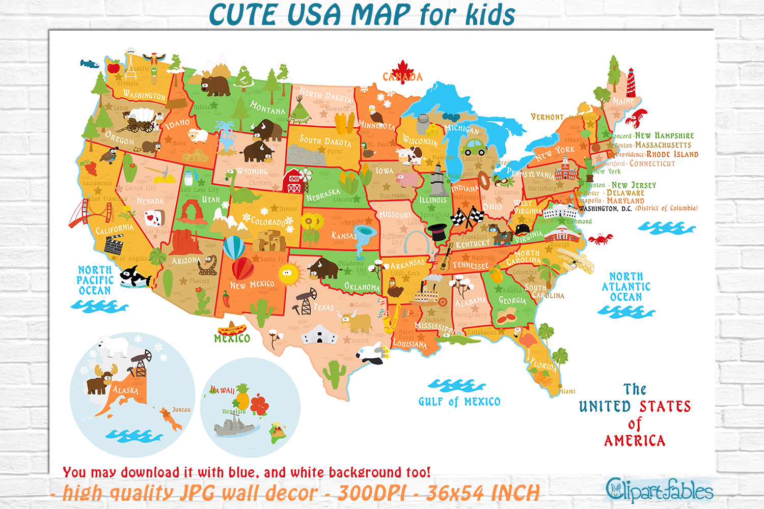 Printable Picture Of United States Map