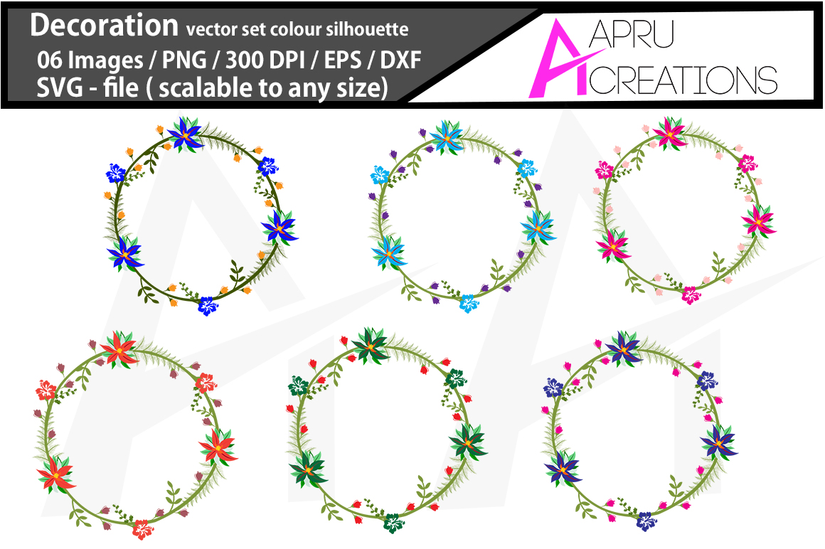 Download Christmas set wreath SVG / flourish SVG/ flourish vector ...