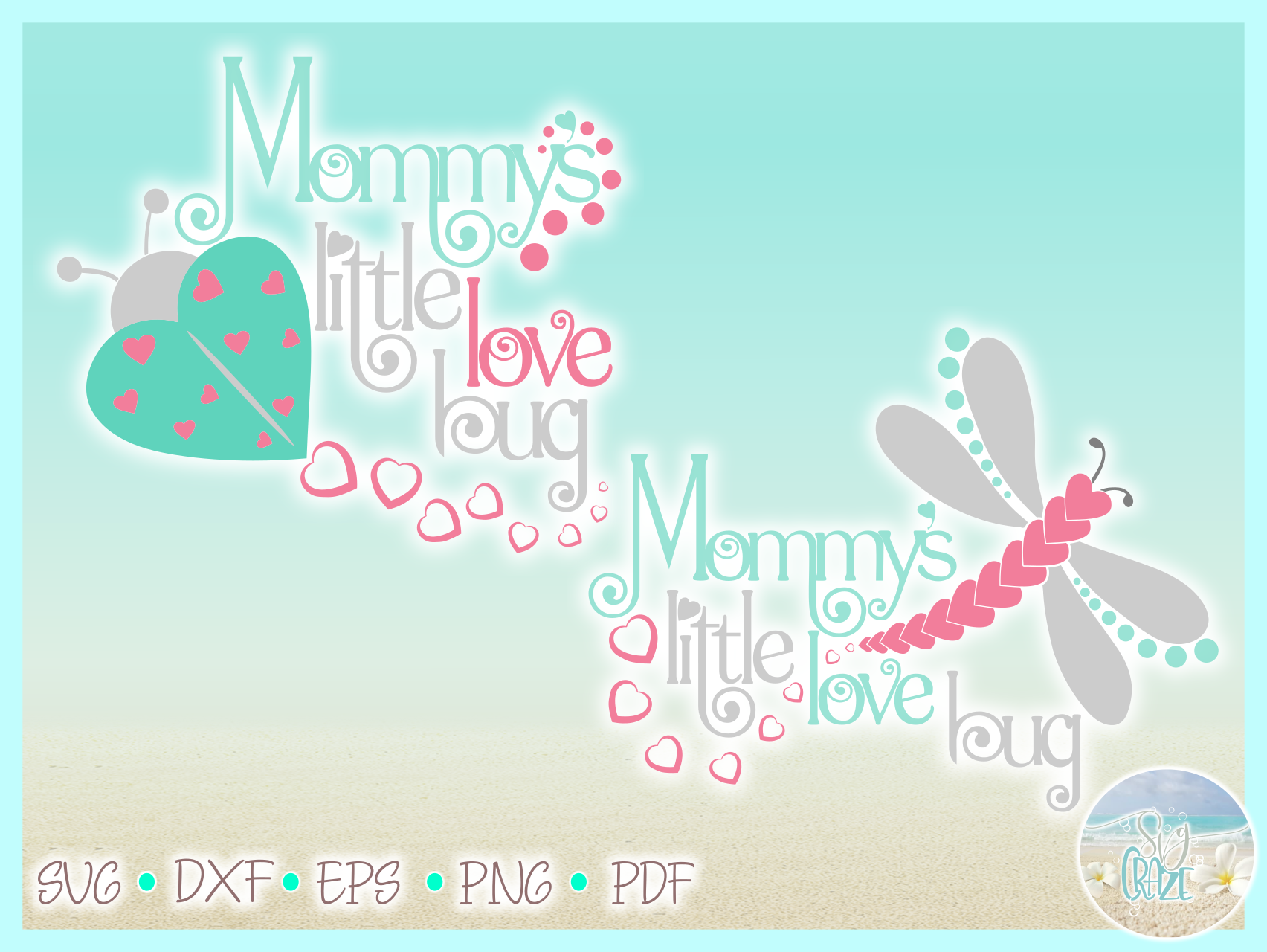 Download Mommys Little Love Bug Ladybug Valentines Day SVG
