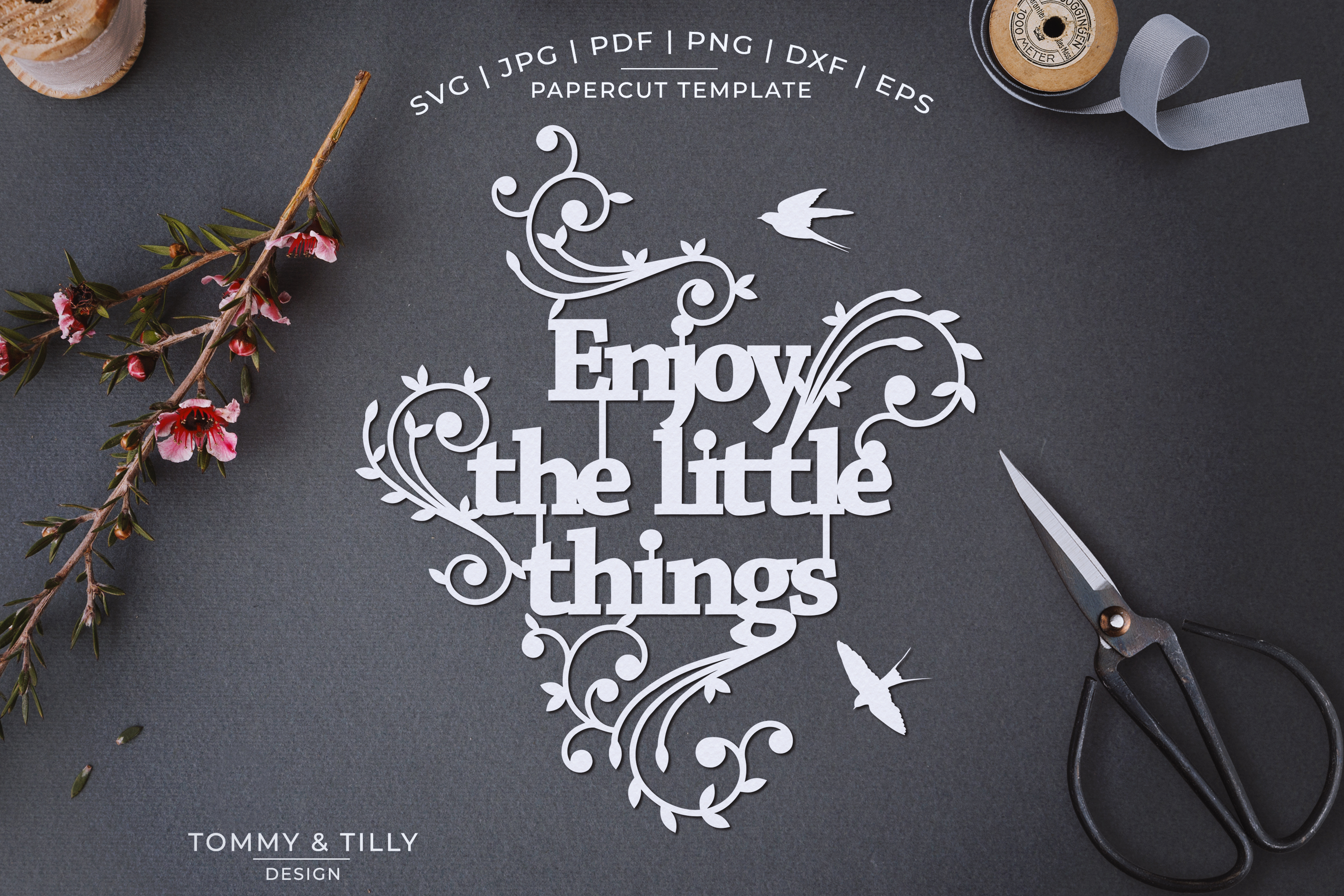 Inspirational Quotes Bundle Papercut SVG DXF PNG JPG PD