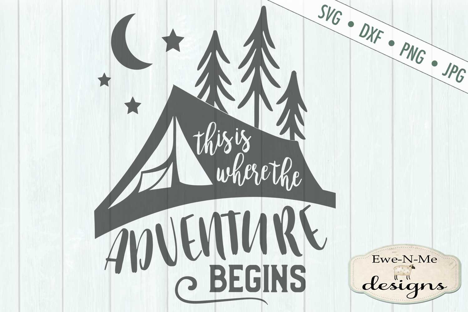 Download Adventure Begins - Camping SVG - Camping Bucket - SVG File