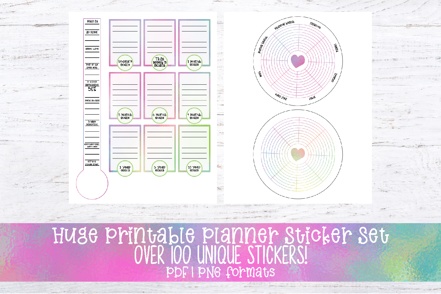 Functional Planner Sticker Set #1101 (256959) | Stickers | Design Bundles