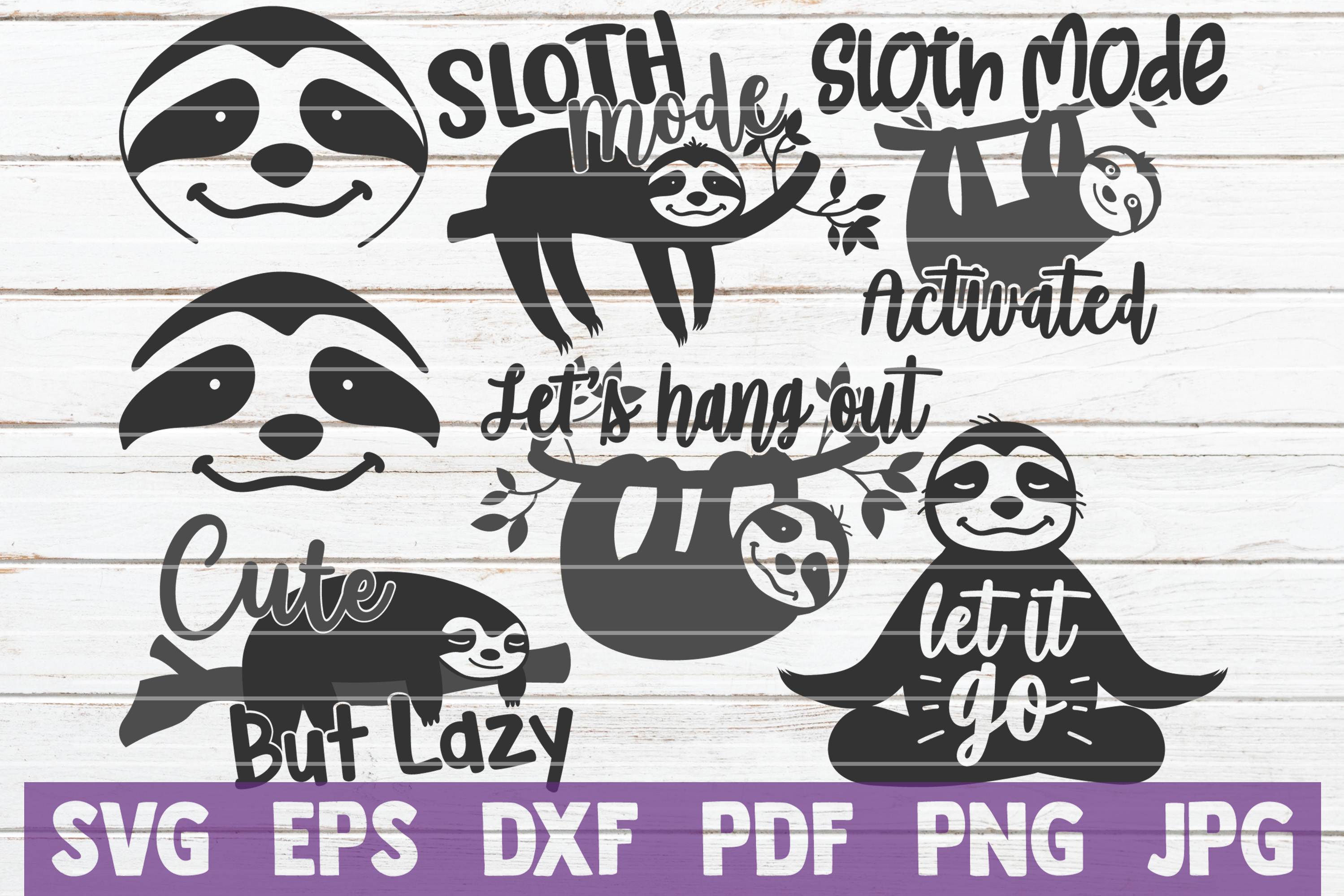 Download Sloth SVG Bundle | SVG Cut file | commercial use