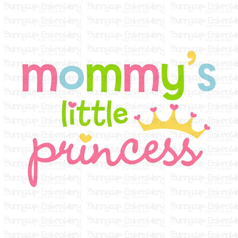 Download Dear Mommy - Mommy's Little Princess - SVG and Clipart ...