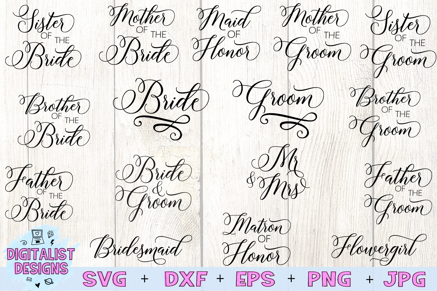 Wedding Svg Bridal Shower Mr And Mrs Wedding Party