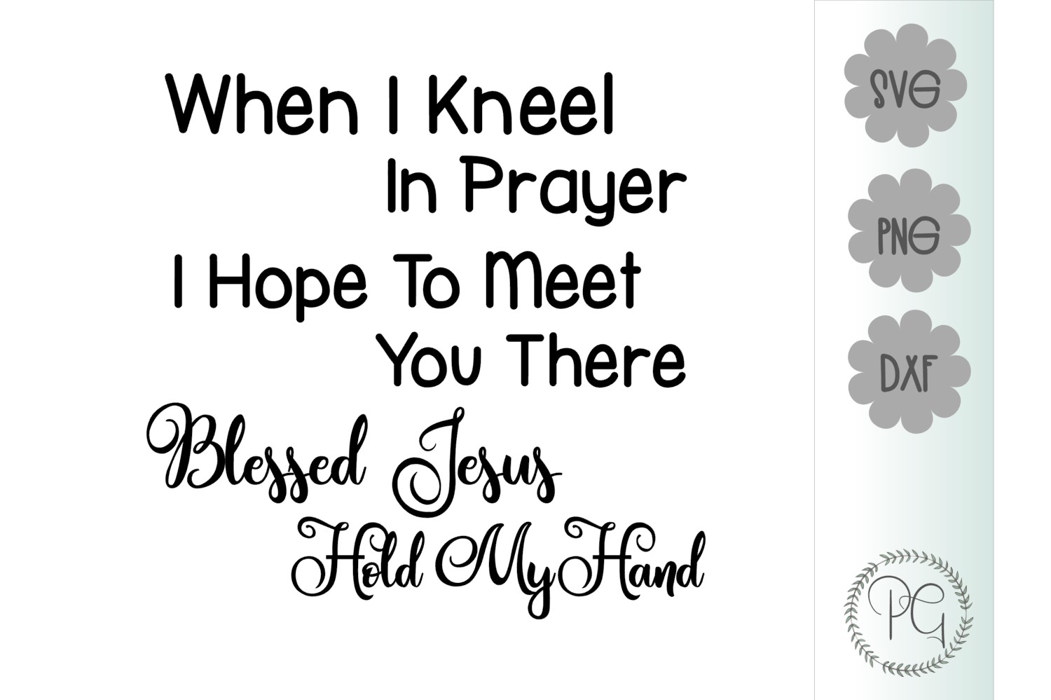 Download Christian Jesus Hold My Hand Gospel Song SVG PNG DXF ...