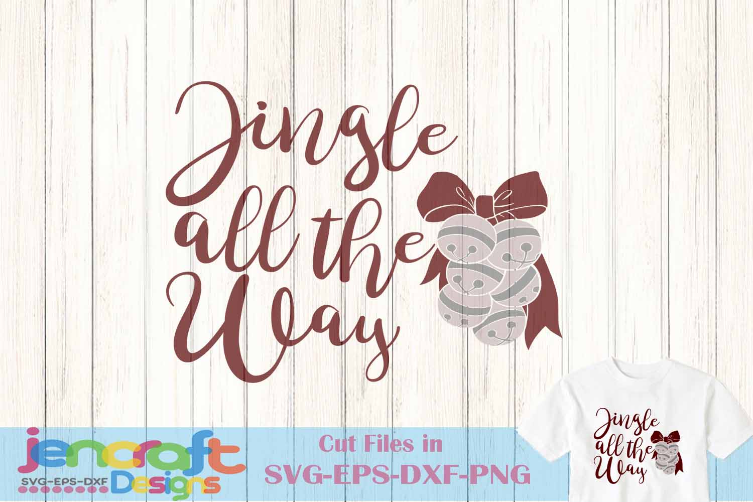 Jingle All The Way Svg Christmas Svg Winter Svg Holiday 127484 Svgs Design Bundles