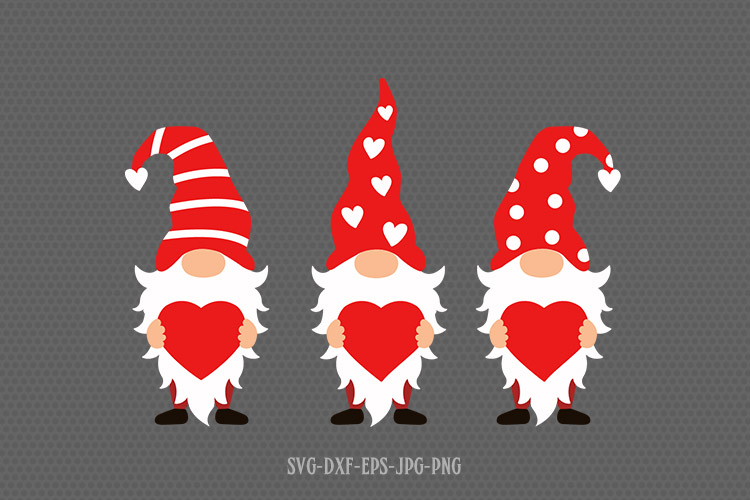 valentines day gnome svg, gnomes svg, Gnomes with hearts svg