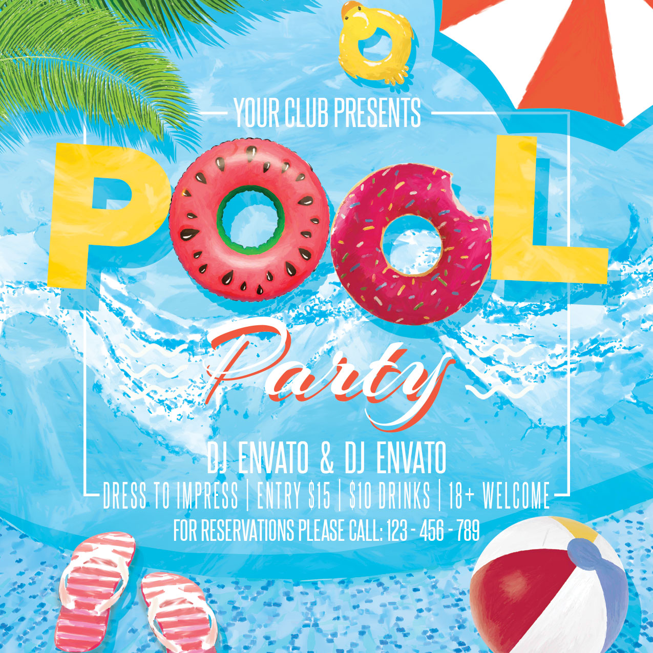 Pool Party Flyer