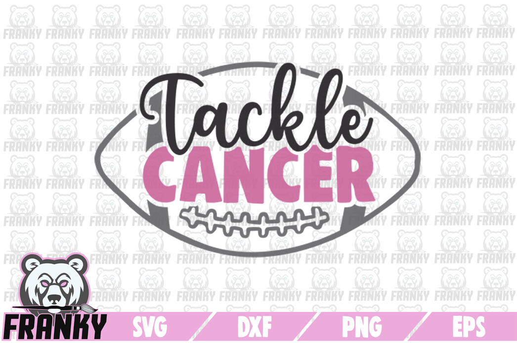 Tackle cancer - SVG - DXF - PNG - EPS