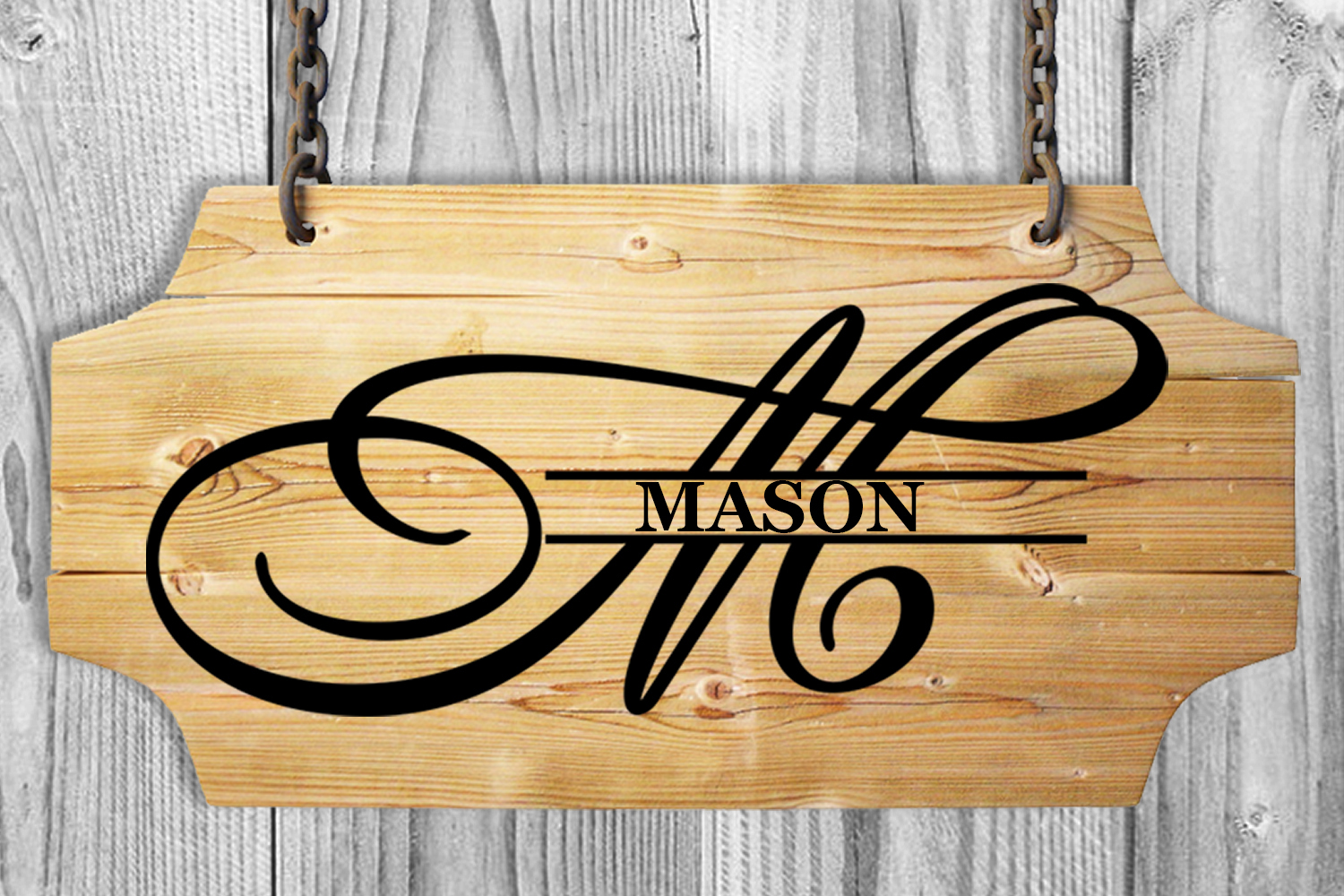 Download M Split monogram SVG Split letter svg Monogram font