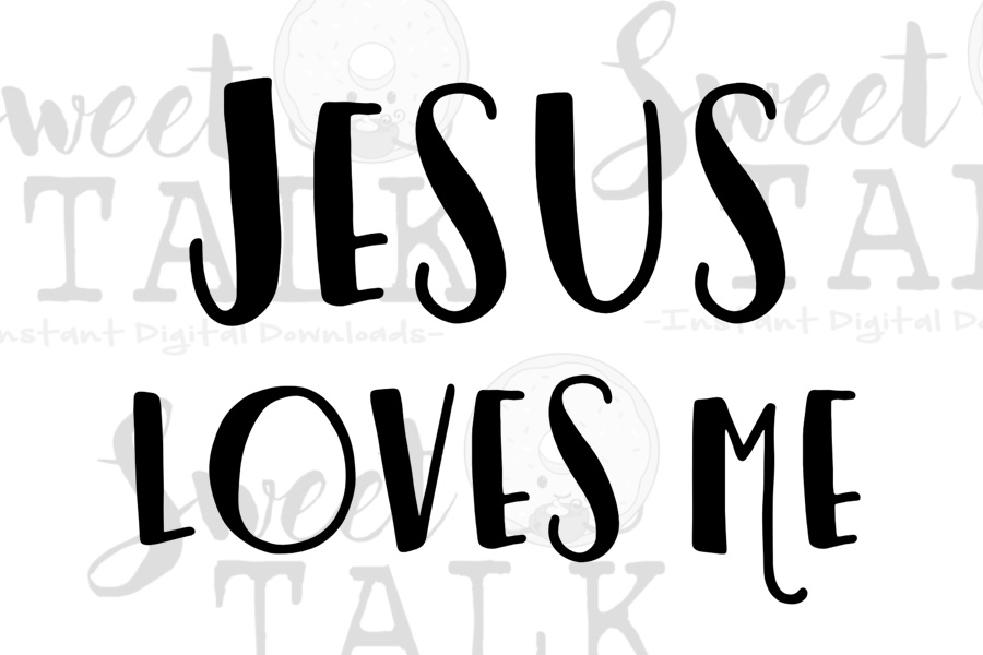 Jesus loves me svg-Instant digital down