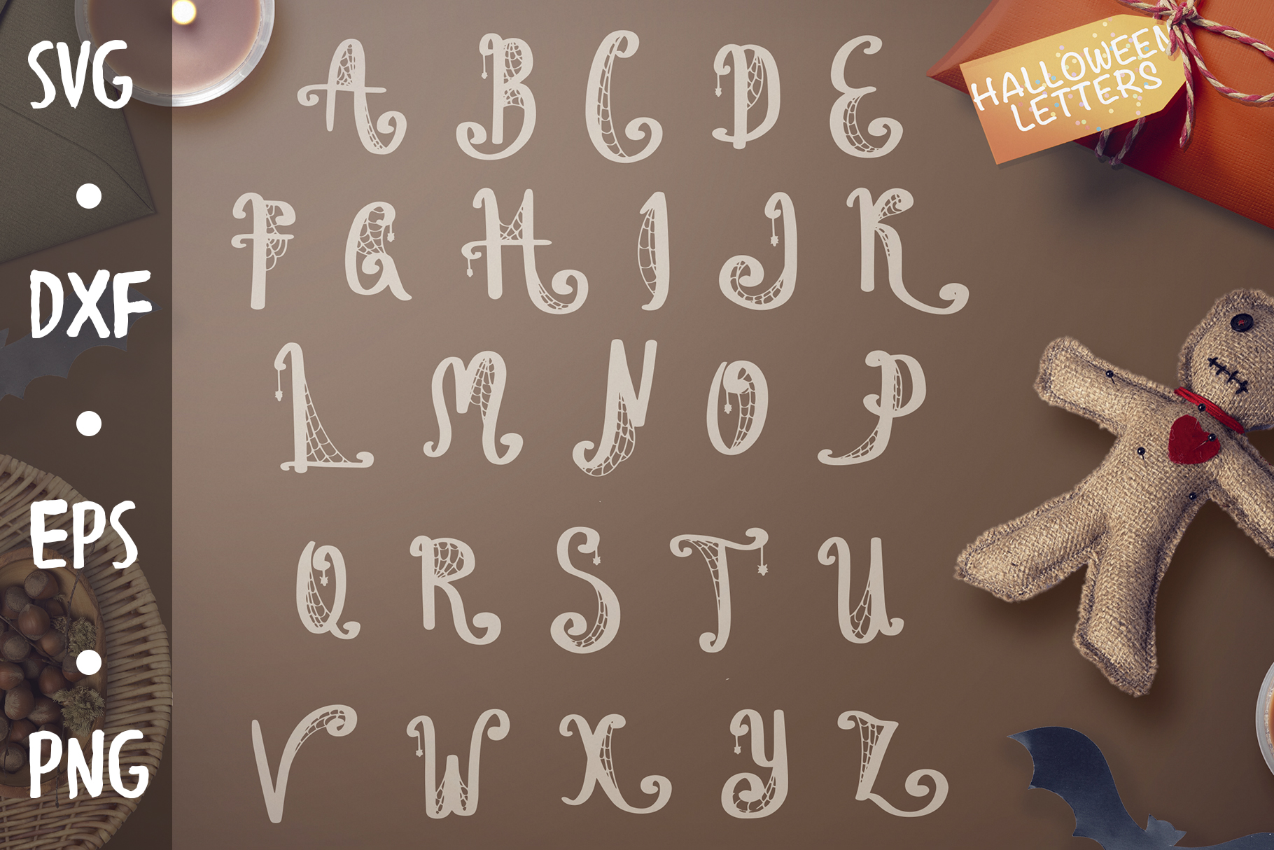 Halloween letters SVG CUT FILE