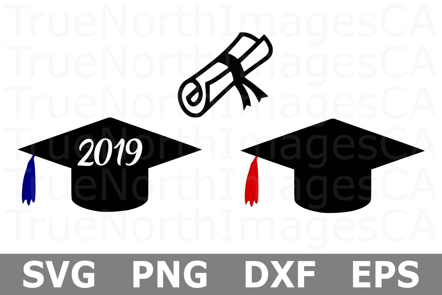 2019 Graduation Caps A School Svg Cut File