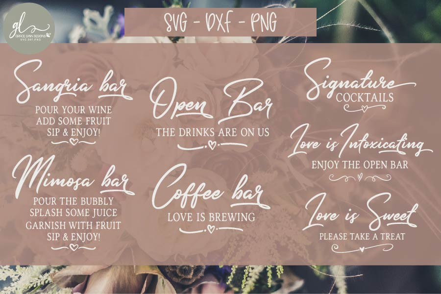 Download Huge Wedding Sign SVG Bundle - 25 Designs - SVG, DXF & PNG