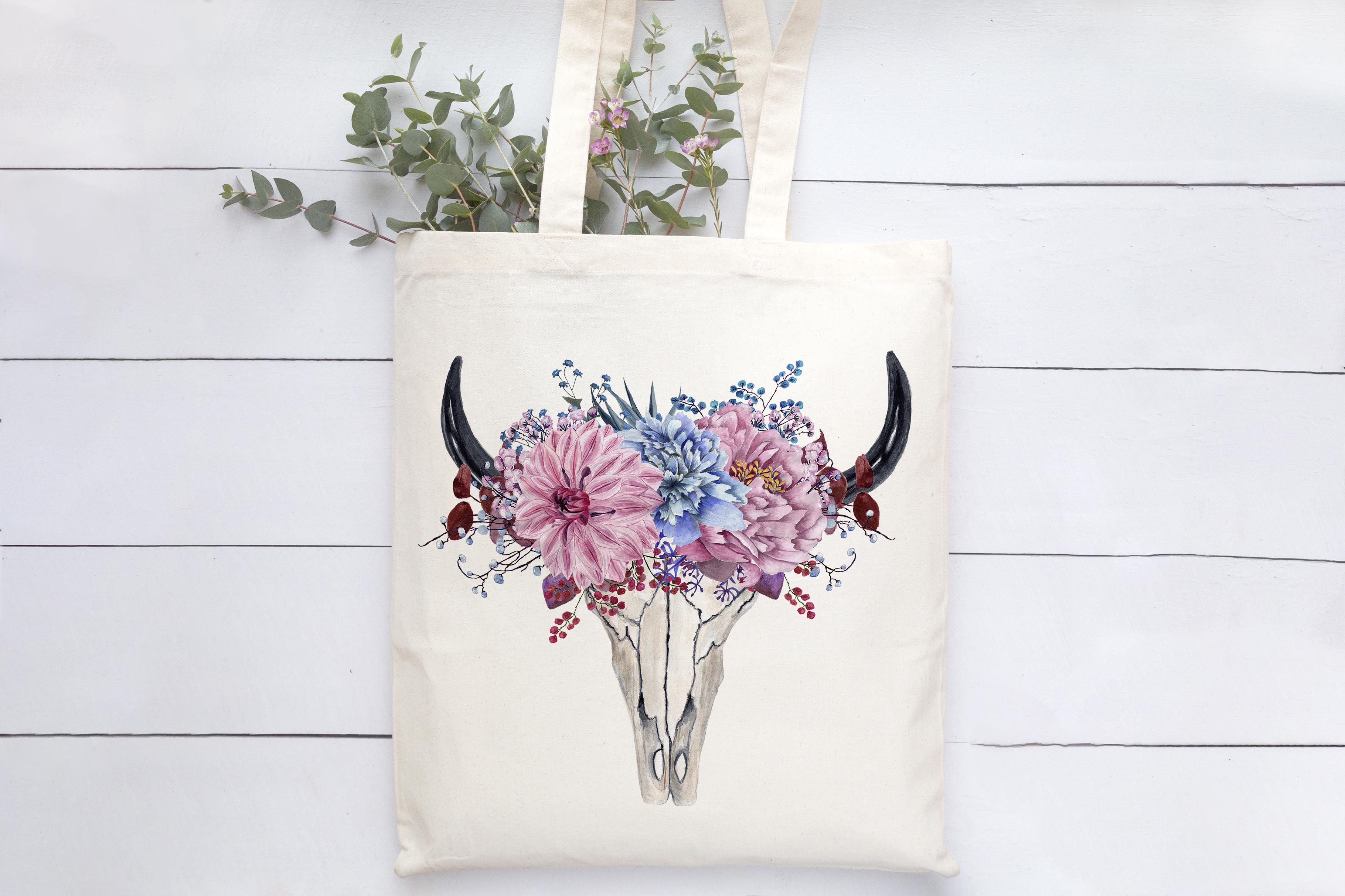 Floral Tote Bag Mockup Design Keweenaw Bay Indian Community 