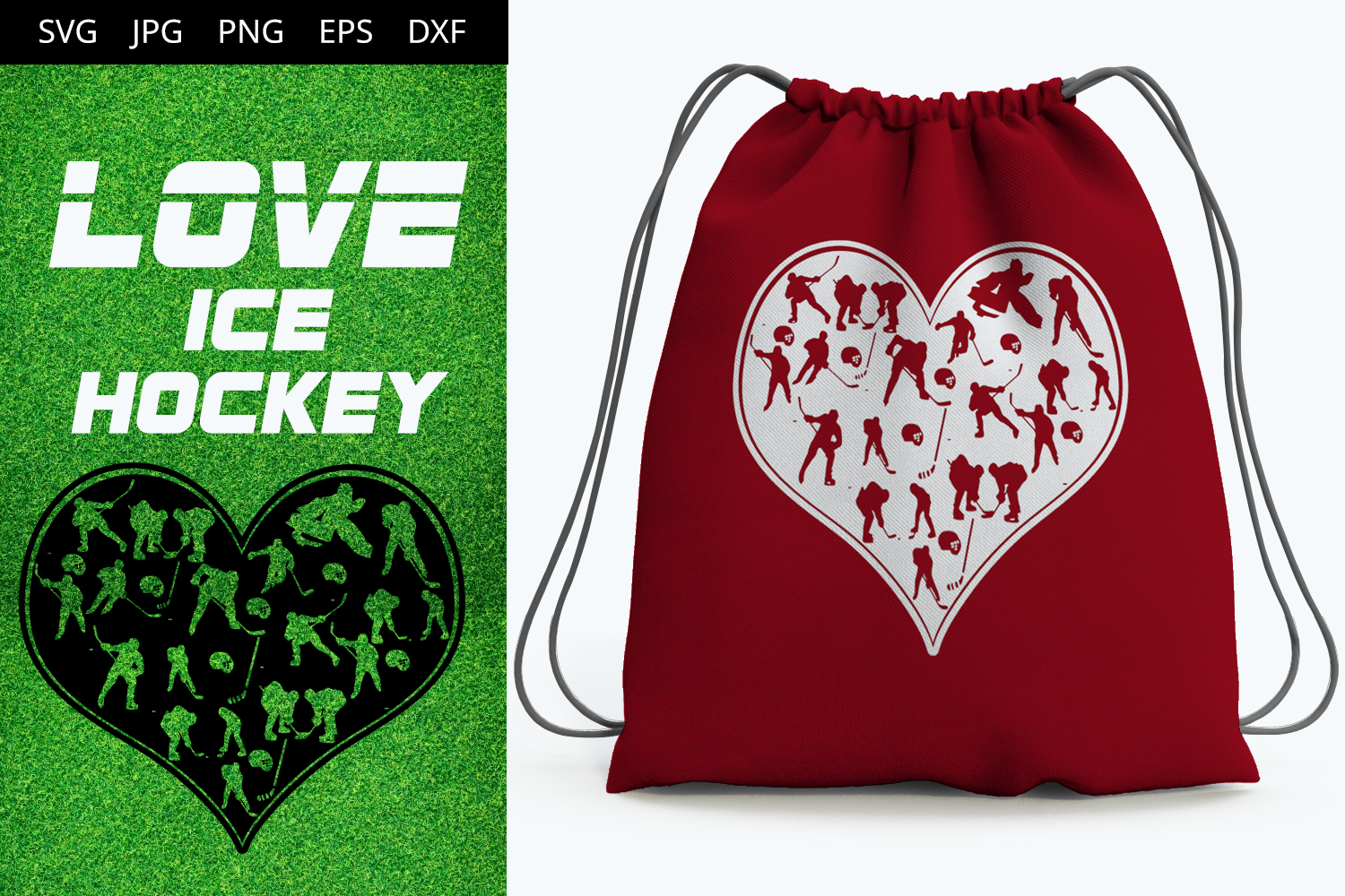 Download Love Ice Hockey SVG Vector