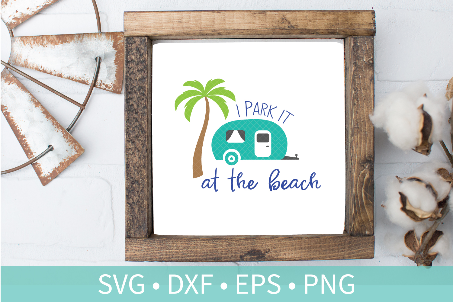 Download Beach Camper SVG - Camping - Palm Tree - DXF PNG