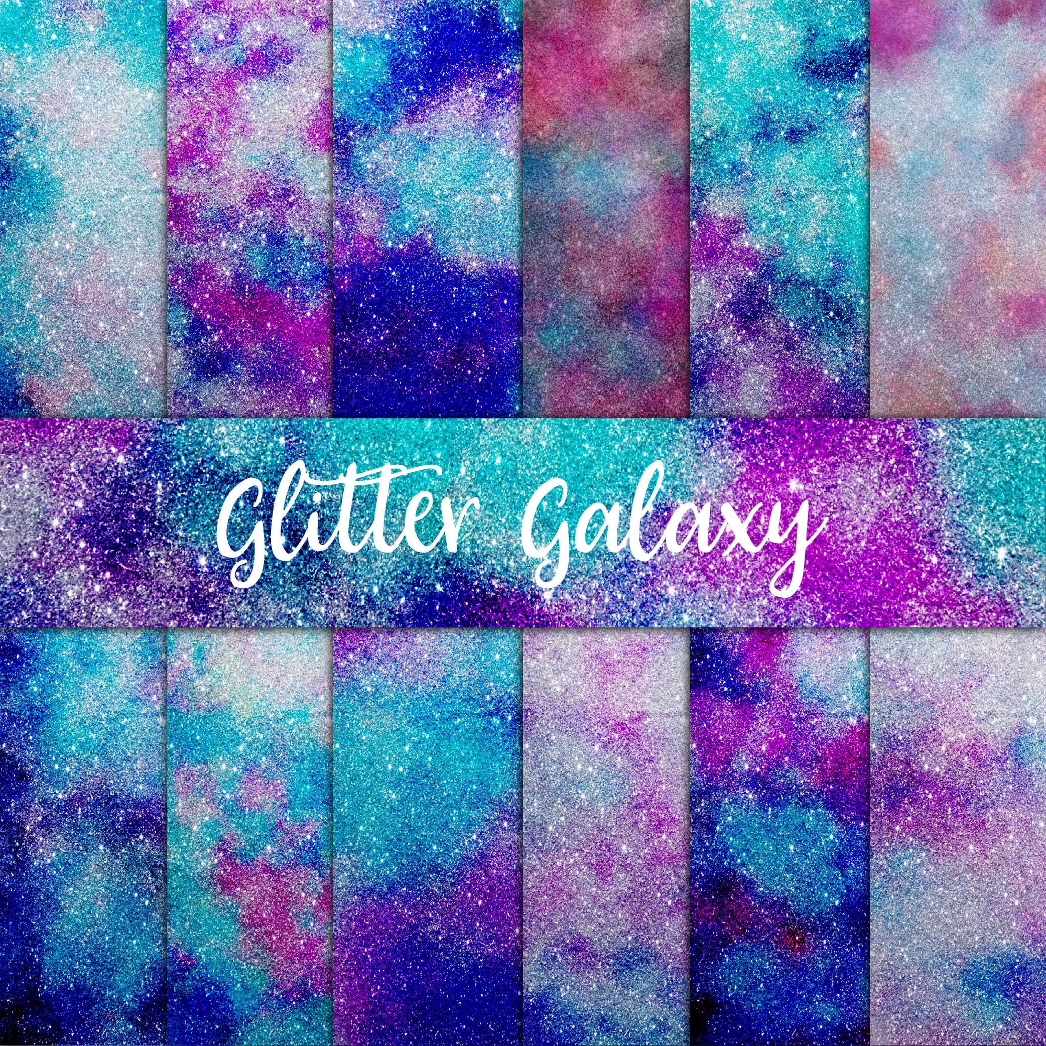 Download Galaxy Glitter Digital Paper