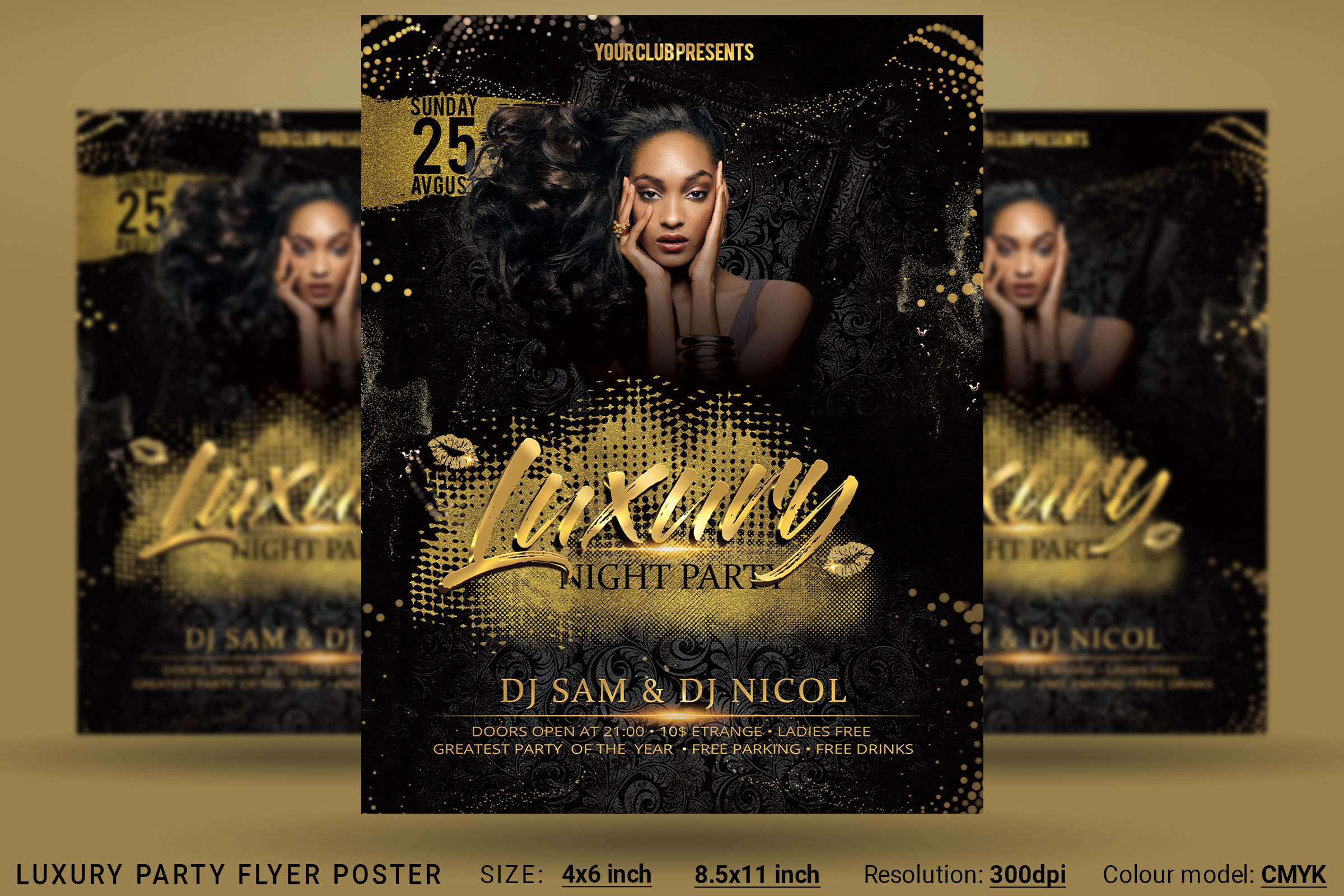 Luxury Party Flyer Poster (125927) Flyers Design Bundles