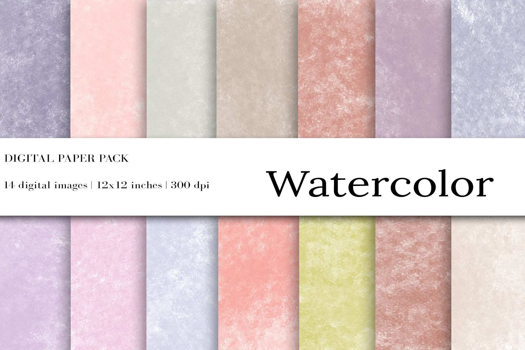 Pastel Colors Watercolor Digital Paper (161673) | Backgrounds | Design ...